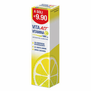F&f - Vita act vitamina c 1000mg 20 compresse effervescenti limone