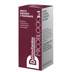 Dermovitamina - Micoblock 3 in 1 smalto idratante e traspirante bordeaux 5 ml