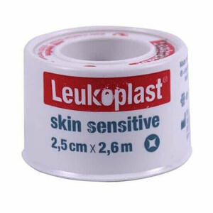 Leukoplast - Skin sensitive cerotto su rocchetto con massa adesiva in silicone m2,6 x 2,5cm 1 pezzo