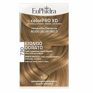 Euphidra - Colorpro xd 730 biondo dorato gel colorante capelli in flacone + attivante + balsamo + guanti