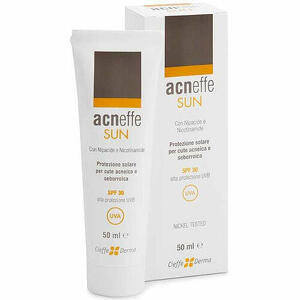 Cieffe derma - Acneffe sun SPF 30 alta protezione uvb per cute acneica e seborroica 50 ml