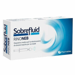 Sobrefluid - Rinoneb dispositivo nebulizzatore + siringa luer  lock da 50 ml + agocannula per prelievo soluzione