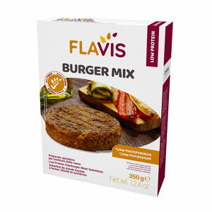 Flavis - Burger mix preparato aproteico per sostituto della carne 350 g