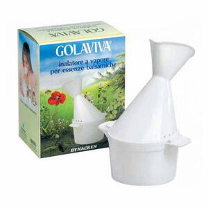 Golaviva - Inalatore vapore per inalazioni con acqua bollente ed essenze balsamiche 1 pezzo