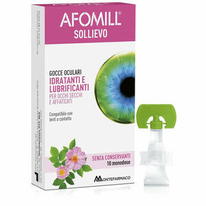 Afomill - Sollievo gocce oculari occhi 10 fiale da 0,5 ml