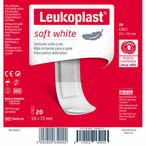 Leukoplast soft white - 72 x 19 cm 20 pezzi