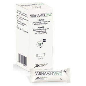 Vulnamin - Pwd medicazione interattiva in polvere di sodio jaluronato e aminoacidi 2 stick pack