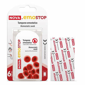 Nova argentia - Nova emostop tampone emostatico 6 pezzi