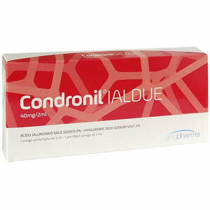 Condronil - Siringa intra-articolare  ialdue preriempita acido ialuronico sale sodico 40 mg 2 ml