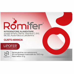 Romifer - 30 compresse masticabili gusto arancia