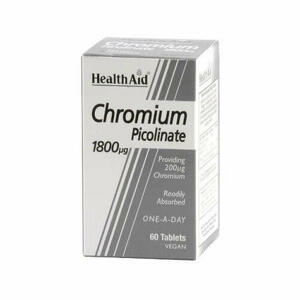 Healthaid chromium picolinate - Cromo picolin 60 tavolette