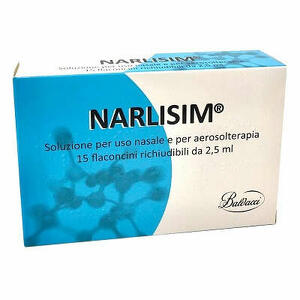 Narlisim - Soluzione per uso nasale e aerosolterapia 15 flaconcini richiudibili da 2,5 ml l'uno