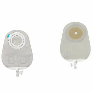 Coloplast - Sensura mio flex sistema 2 pezzi con aggancio adesivo sacca multichamber per urostomia trasparente 50mm da 550 ml 30 pezzi