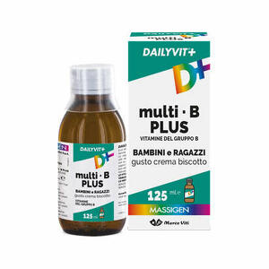 Massigen - Dailyvit+ multi b plus vitamine del gruppo b per bambini e ragazzi gusto crema biscotto 125 ml