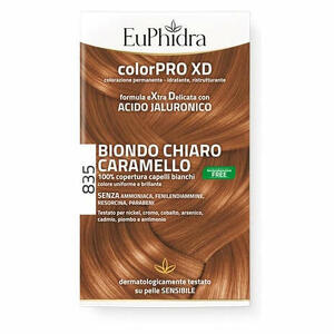 Euphidra - Colorpro gel colorante capelli xd 835 caramello 50 ml + attivante + balsamo + guanti