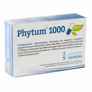 Homeo sapiens - Phytum 1000 30 capsule 500 mg