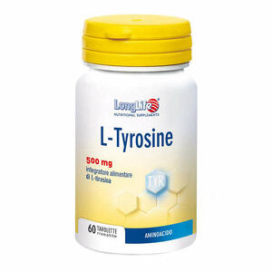 Longlife l-tyrosine 500mg - Longlife l-tyrosine 60 tavolette