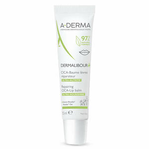 A-derma - Dermalibour + cica balsamo labbra 15 ml