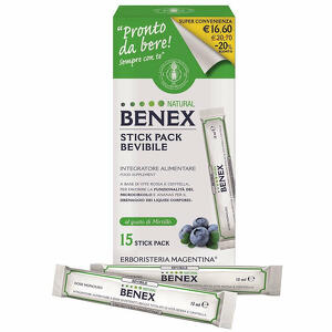 Erboristeria magentina - Benex bevibile 15 stick da 12 ml taglio prezzo