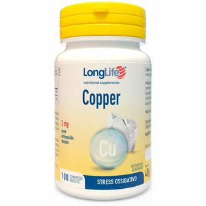 Long life - Longlife copper 2 mg 100 compresse