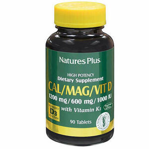 Nature's plus - Calcio magnesio vitamina d3 + viatmina k2 90 tavolette 234 g