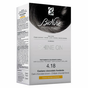 Bionike - Shine on castano cioccolato fondente 4,18 flacone 75 ml + tubo 50 ml