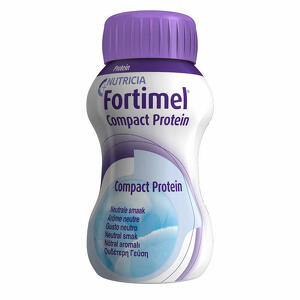 Fortimel - Nutricia  compact protein gusto neutro 4 bottiglie da 125 ml