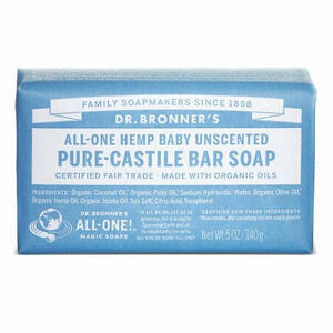  - Dr bronner's bar soap unscented 140 g