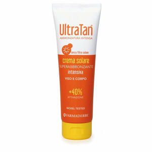 Farmaderbe - Ultra tan crema solare superabbronzante intensiva viso & corpo +40% attivazione 125 ml