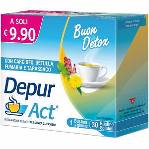 Depur act - 30 bustine solubili senza zuccheri