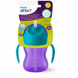 Avent - Philips tazza con cannuccia flessibile da 200ml 9m+