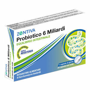 Zentiva - Probiotico 6 miliardi 24 capsule vegetali