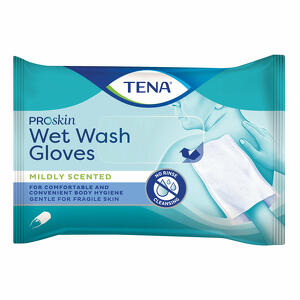 Tena - Wet wash glove guanto detergente umidificato 8 pezzi