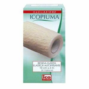 Icopiuma - Benda garza elastica autofissante cm10x4mt 1 pezzo