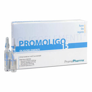 Promoligo - 15 rame/oro/argento 20 fiale 2 ml