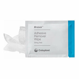 Coloplast - Brava salviette remover per distacco dolce adesivi e dispositivi per stomia 30 pezzi