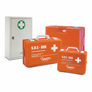 Safety - Cassetta pronto soccorso vuota metallica 46x30x14