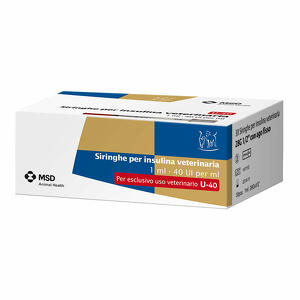 Msd animal health - Siringa insulina uso veterinario msd-ah 30 siringhe 40 ui/ml