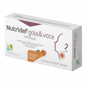 Nutridef - Gola & voce arancia 20 pastiglie