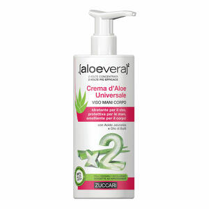 [aloevera]2crema d'aloe   universale   viso mani corpo - Aloevera2 crema d'aloe universale viso mani e corpo 300 ml