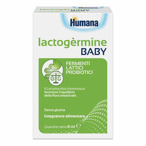 Humana - Lactogermine baby gocce flacone da 7,5 g con tappo serbatoioe contagocce