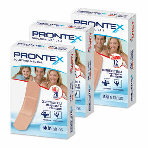 Prontex - Cerotto  skin strips 6 formati assortiti astuccio 40 pezzi