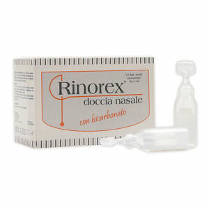 Rinorex - Fiala per doccia nasale  bicarbonato 5 ml 15 pezzi