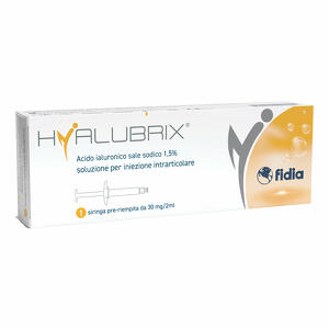 Hyalubrix - Siringa intra-articolare  acido ialuronico 1,5% 30 mg 2 ml no eto