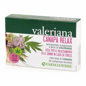 Valeriana canapa relax - 30 compresse divisibili