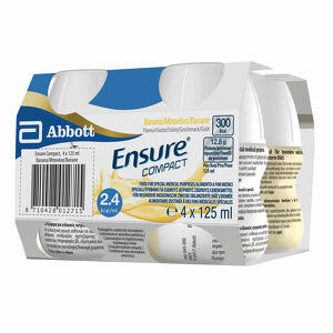 Ensure - Compact banana 4 bottiglie da 125 ml