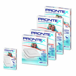 Prontex - Garza compressa soft pad autoadesiva 10x15cm 6 pezzi