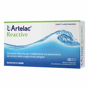 Artelac - Reactive soluzione oftalmica monodose 10 unita' da 0,5 ml