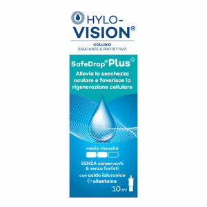 Hylovision - Safe drop plus collirio idratante e protettivo 10 ml