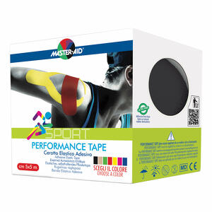 Master aid - Master-aid sport perform black taping neuromuscolare 5 x 500 cm